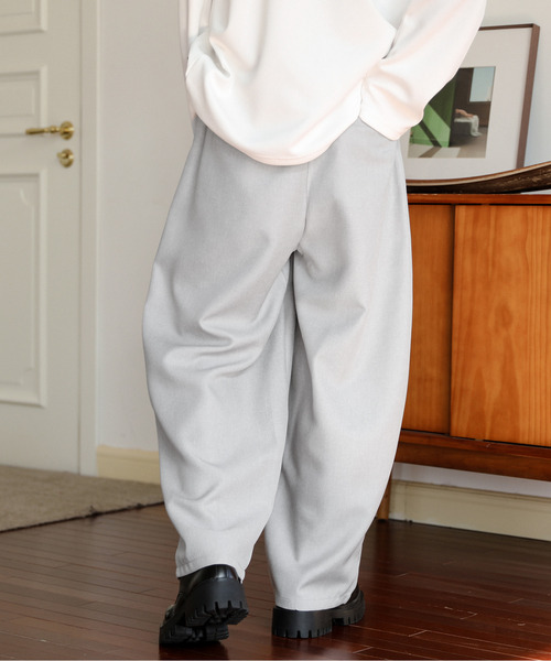 neos(ネオス)の「【neos】ルーズシルエット バルーン カーブ スラックス パンツ(スラックス・メンズ・モカ/グレー/ブラック/グレイッシュベージュ・MEDIUM/LARGE)」の20枚目の写真