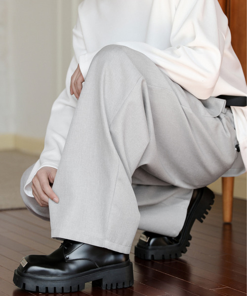 neos(ネオス)の「【neos】ルーズシルエット バルーン カーブ スラックス パンツ(スラックス・メンズ・モカ/グレー/ブラック/グレイッシュベージュ・MEDIUM/LARGE)」の21枚目の写真