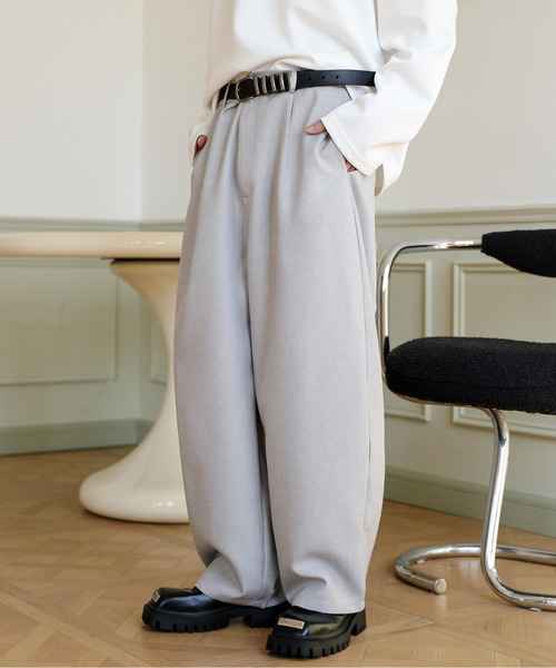 neos(ネオス)の「【neos】ルーズシルエット バルーン カーブ スラックス パンツ(スラックス・メンズ・モカ/グレー/ブラック/グレイッシュベージュ・MEDIUM/LARGE)」の22枚目の写真