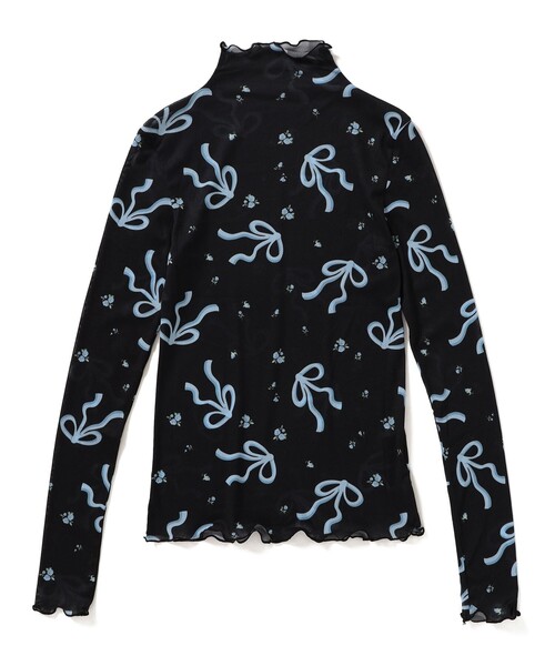 CAROLINA GLASER（カロリナ グレイサー）の「リボンプリント ロングスリーブ カットソー（Tシャツ/カットソー・レディース・その他1/その他2/その他3/その他・ONE SIZE）」の4枚目の写真