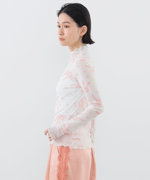 CAROLINA GLASER（カロリナ グレイサー）の「リボンプリント ロングスリーブ カットソー（Tシャツ/カットソー・レディース・その他1/その他2/その他3/その他・ONE SIZE）」の22枚目の写真