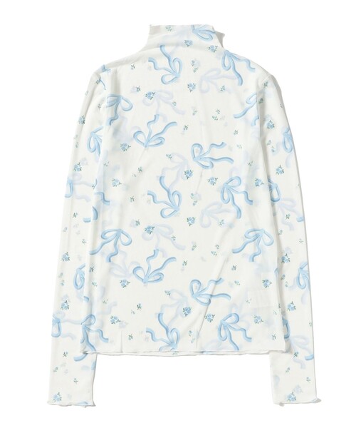 CAROLINA GLASER（カロリナ グレイサー）の「リボンプリント ロングスリーブ カットソー（Tシャツ/カットソー・レディース・その他1/その他2/その他3/その他・ONE SIZE）」の7枚目の写真