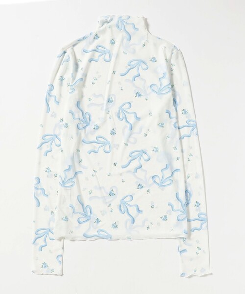 CAROLINA GLASER（カロリナ グレイサー）の「リボンプリント ロングスリーブ カットソー（Tシャツ/カットソー・レディース・その他1/その他2/その他3/その他・ONE SIZE）」の8枚目の写真