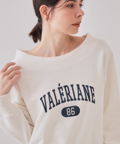 OPAQUE.CLIP（オペークドットクリップ）の「カレッジロゴスウェット【洗濯機洗い可】（スウェット・レディース・グレー/ネイビー/ホワイト・00）」の14枚目の写真