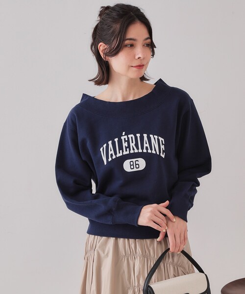 OPAQUE.CLIP（オペークドットクリップ）の「カレッジロゴスウェット【洗濯機洗い可】（スウェット・レディース・グレー/ネイビー/ホワイト・00）」の22枚目の写真