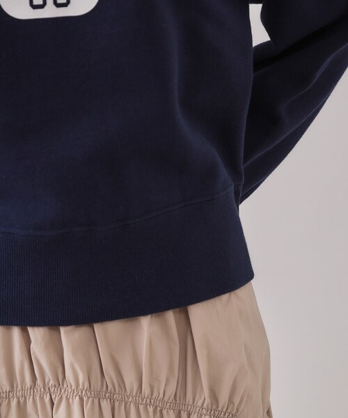 OPAQUE.CLIP（オペークドットクリップ）の「カレッジロゴスウェット【洗濯機洗い可】（スウェット・レディース・グレー/ネイビー/ホワイト・00）」の12枚目の写真