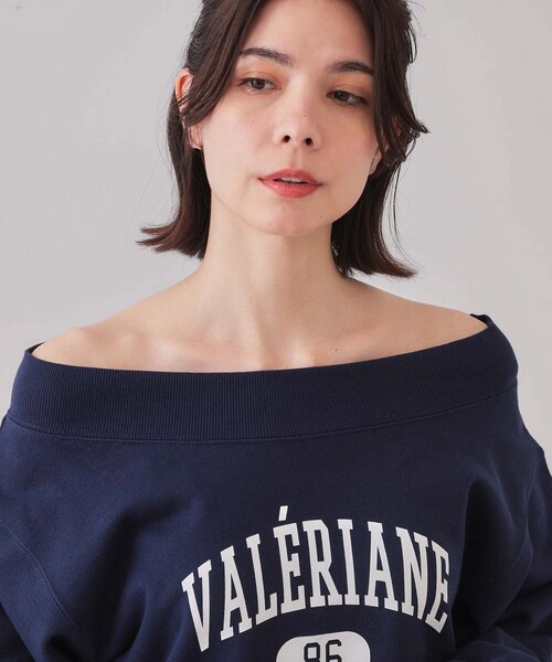 OPAQUE.CLIP（オペークドットクリップ）の「カレッジロゴスウェット【洗濯機洗い可】（スウェット・レディース・グレー/ネイビー/ホワイト・00）」の13枚目の写真