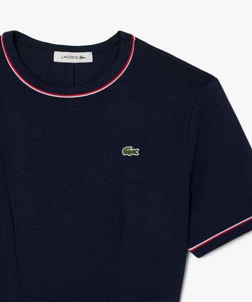 セール】配色ラインドリブTシャツドレス ワンピース（ワンピース