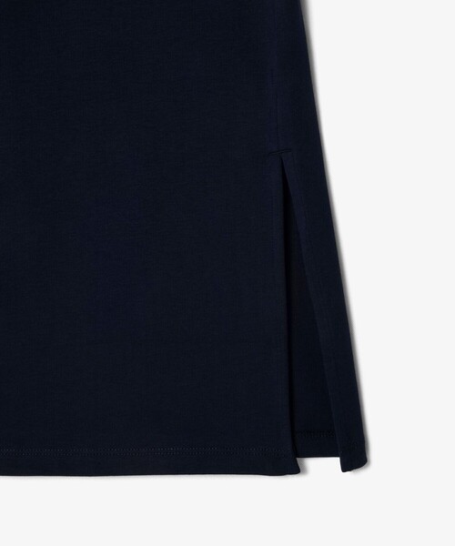 LACOSTE（ラコステ）の「配色ラインドリブTシャツドレス ワンピース（ワンピース・レディース・ネイビー/イエロー・38/36/34/40）」の7枚目の写真