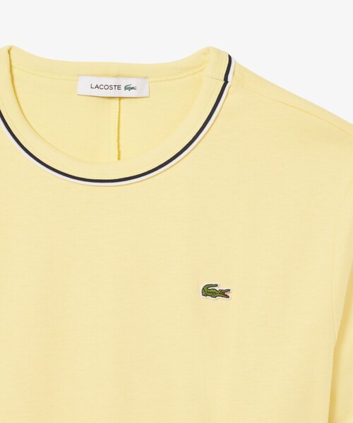 LACOSTE（ラコステ）の「配色ラインドリブTシャツドレス ワンピース（ワンピース・レディース・ネイビー/イエロー・38/36/34/40）」の12枚目の写真