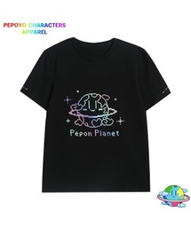 〈ぺぽよ きゃらくた~ず〉Pepon Planet Tシャツ ホワイト・ブラック