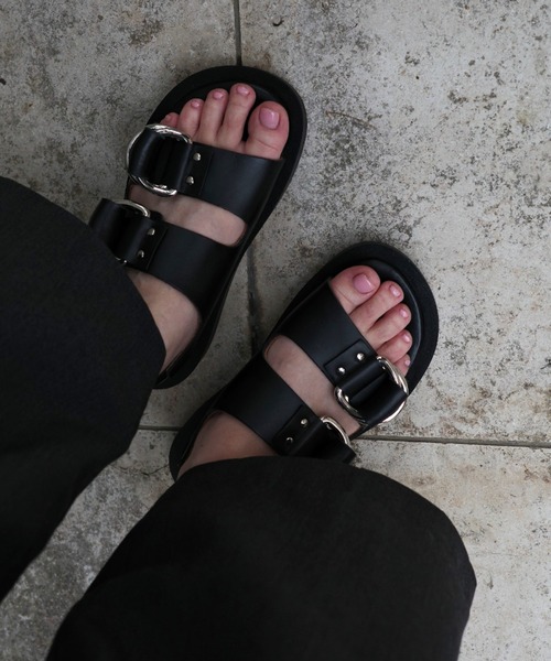 セール】CAMINANDO/カミナンド DOUBLE RING PLATFORM SANDALS