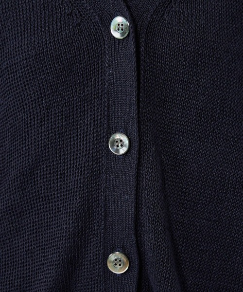 Chaos（カオス）の「Chaos(カオス)/ストラドリネンカーディガン（カーディガン/ボレロ・レディース・ブラウン/ホワイト/ネイビー・FREE）」の18枚目の写真