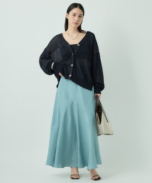 Chaos（カオス）の「Chaos(カオス)/ストラドリネンカーディガン（カーディガン/ボレロ・レディース・ブラウン/ホワイト/ネイビー・FREE）」の22枚目の写真