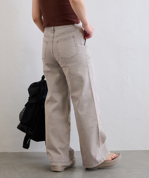 U by SPICK&SPAN(ユーバイスピックアンドスパン)の「ダブルニールーズデニム(デニムパンツ・レディース・ライトグレー/ネイビー・34/36/38)」の20枚目の写真