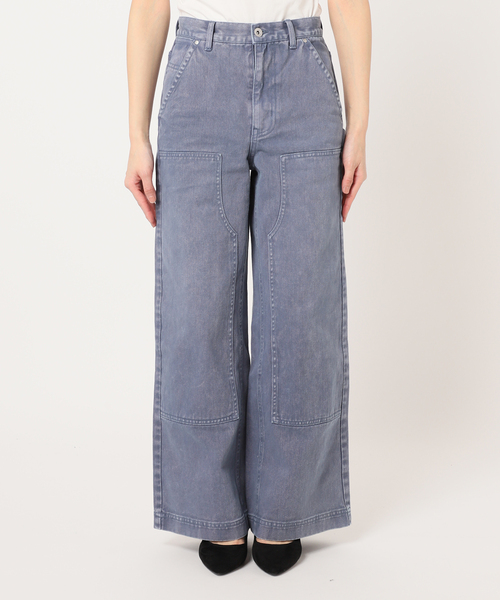 U by SPICK&SPAN(ユーバイスピックアンドスパン)の「ダブルニールーズデニム(デニムパンツ・レディース・ライトグレー/ネイビー・34/36/38)」の3枚目の写真