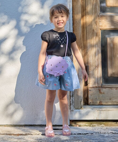 ANY（エニィ）の「オーロラ ポシェット（ショルダーバッグ・キッズ・サックスブルー系/ライラック系・F）」の4枚目の写真