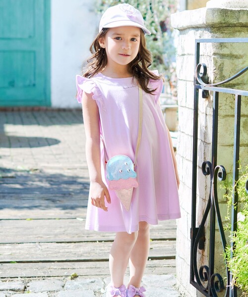 ANY（エニィ）の「オーロラ ポシェット（ショルダーバッグ・キッズ・サックスブルー系/ライラック系・F）」の6枚目の写真