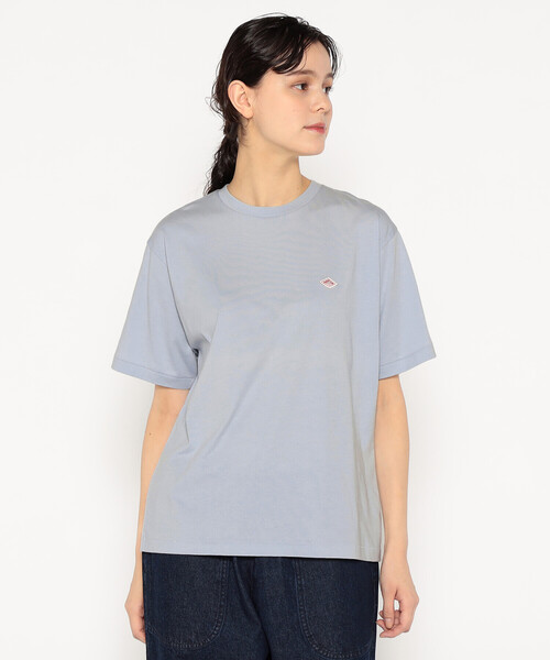 DANTON(ダントン)の「WOMEN'S SHORT SLEEVE INNER T-SHIRT PLAIN(Tシャツ/カットソー・レディース・ホワイト/ブラック/サックスブルー/ピンク/ブラウン系その他/グリーン系その他・S/M/XS)」の2枚目の写真