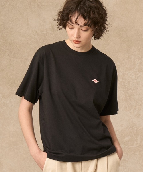 DANTON(ダントン)の「WOMEN'S SHORT SLEEVE INNER T-SHIRT PLAIN(Tシャツ/カットソー・レディース・ホワイト/ブラック/サックスブルー/ピンク/ブラウン系その他/グリーン系その他・S/M/XS)」の4枚目の写真