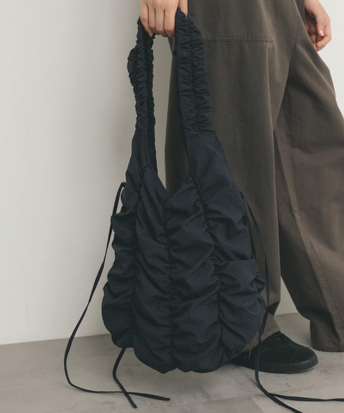 贈り物 チェックリボンギャザーBAG（ショルダーバッグ）｜KBF バッグ