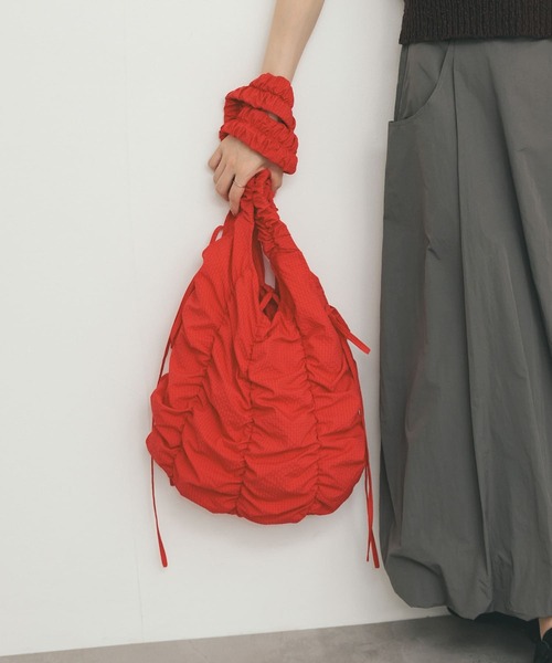 KBF（ケイビーエフ）の「チェックリボンギャザーBAG（ショルダー