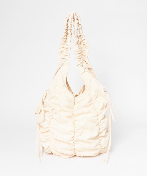 KBF（ケイビーエフ）の「チェックリボンギャザーBAG（ショルダーバッグ・レディース・アイボリー/レッド/ネイビー・ONE）」の15枚目の写真