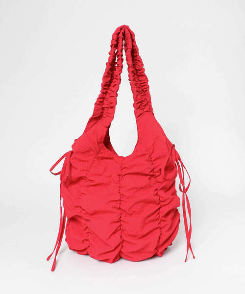 KBF（ケイビーエフ）の「チェックリボンギャザーBAG（ショルダーバッグ・レディース・アイボリー/レッド/ネイビー・ONE）」の16枚目の写真