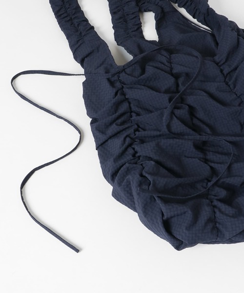 KBF（ケイビーエフ）の「チェックリボンギャザーBAG（ショルダーバッグ・レディース・アイボリー/レッド/ネイビー・ONE）」の8枚目の写真