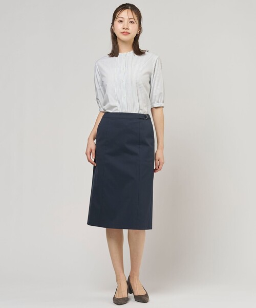 J.PRESS(ジェイプレス)の「【セットアップ対応・人気素材】コットンFITTY スカート(スカート・レディース・ネイビー系/ベージュ系/ライトグレー系・T13/T17/T15)」の13枚目の写真