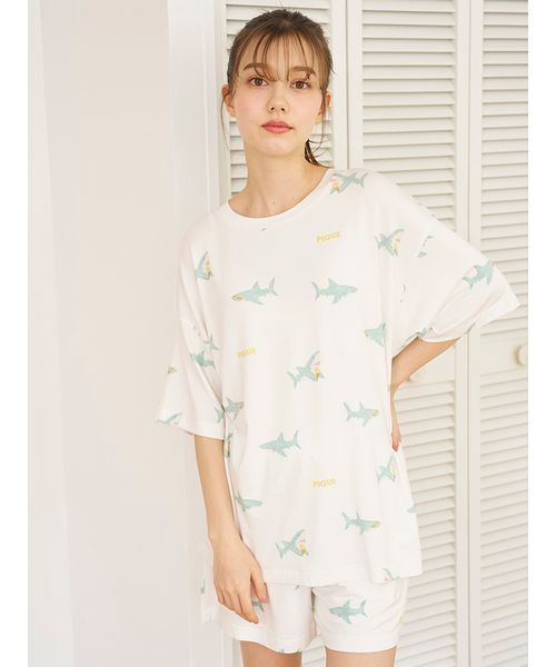 ジェラピケ ルームウェア♡ 新品 タグ付き 新品タグ付 ジェラートピケ ルームウェア セット 半袖 ブルー