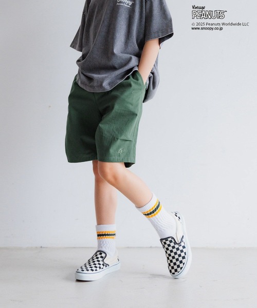 BAYFLOW（ベイフロー）の「[BFオリジナル刺繍入り☆]シェフショーツ(KIDS)（その他パンツ・キッズ・ベージュ/グリーン/ブラック/ブルー・120cm/110cm/150cm/140cm/130cm）」の3枚目の写真