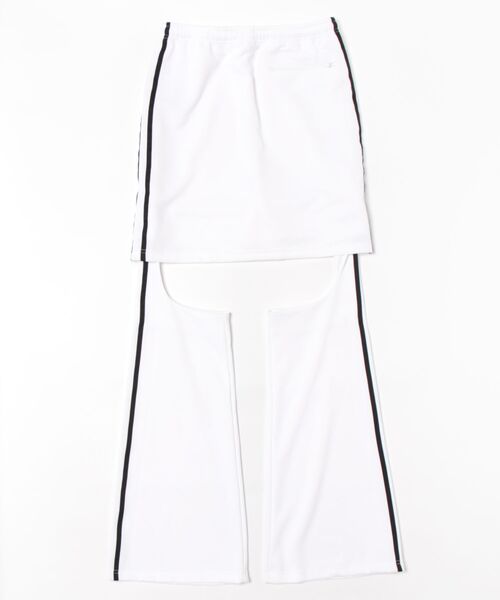 BASICKS（ベイシックス）の「BASICKS Sporty Cut-out Trouser S25-0606W（その他パンツ・レディース・ホワイト/ネイビー・SMALL）」の3枚目の写真