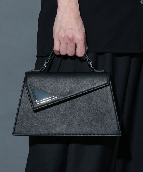 HARE(ハレ)の「サンカクフラップBAG(HARE)(ハンドバッグ・メンズ・ブラック・FREE)」の6枚目の写真