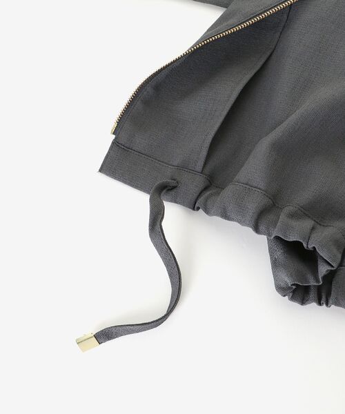 le.coeur blanc(ルクールブラン)の「《名品アイテム》リネンライクライトブルゾン(ブルゾン・レディース・ベージュ/ダークグレー・38)」の8枚目の写真