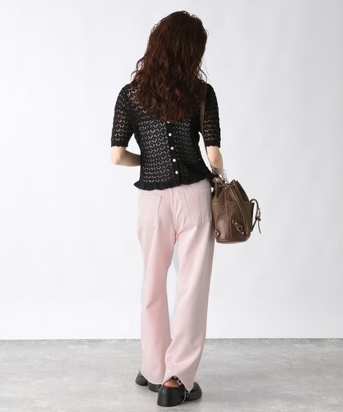 JEANASIS(ジーナシス)の「リラックスルーズカラーデニム/491817(デニムパンツ・レディース・ピンク/ブルー/グレー・SMALL/MEDIUM)」の14枚目の写真