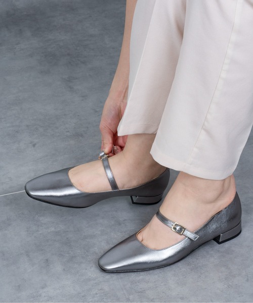 FABIO RUSCONI(ファビオルスコーニ)の「【FABIO RUSCONI/ファビオルスコーニ】カンフーシューズ ワンストラップ バレエ パンプス シューズ 本革(パンプス・レディース・ブラック/ブラック系その他/シルバー・36/37/38/39/35)」の10枚目の写真