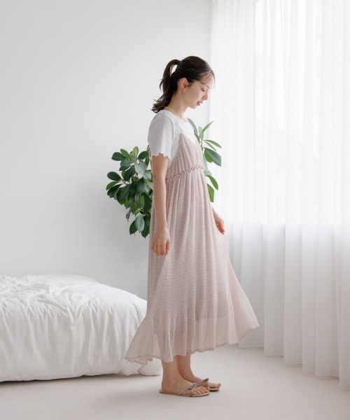 flower（フラワー）の「ウェービープリーツワンピース（ワンピース・レディース・ミント/アイボリー・FREE）」の21枚目の写真
