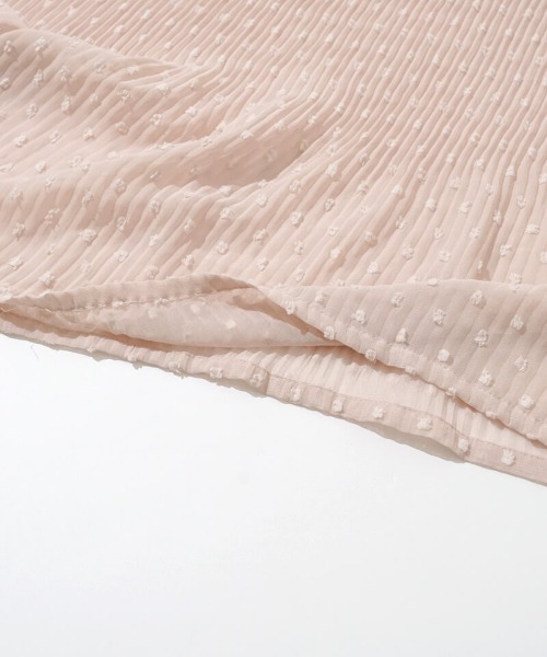 flower（フラワー）の「ウェービープリーツワンピース（ワンピース・レディース・ミント/アイボリー・FREE）」の4枚目の写真