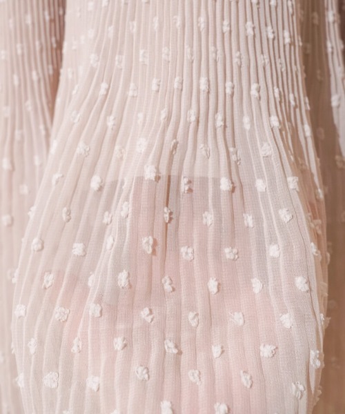 flower（フラワー）の「ウェービープリーツワンピース（ワンピース・レディース・ミント/アイボリー・FREE）」の5枚目の写真