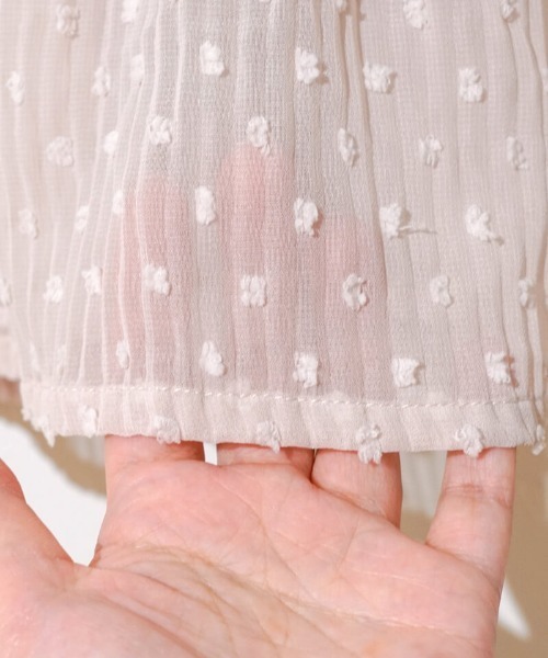 flower（フラワー）の「ウェービープリーツワンピース（ワンピース・レディース・ミント/アイボリー・FREE）」の6枚目の写真