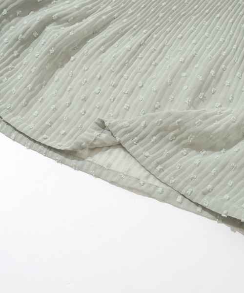 flower（フラワー）の「ウェービープリーツワンピース（ワンピース・レディース・ミント/アイボリー・FREE）」の13枚目の写真