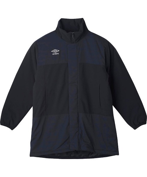 UMBRO(アンブロ)の「UMBRO THE THIRD PADDED HALF COAT(アンブロ THE THIRD 中わたハーフコート)(ダウンジャケット/コート・メンズ・ネイビー/ブラック・MEDIUM/X-LARGE/LARGE)」の2枚目の写真