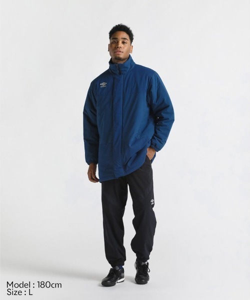 UMBRO(アンブロ)の「UMBRO THE THIRD PADDED HALF COAT(アンブロ THE THIRD 中わたハーフコート)(ダウンジャケット/コート・メンズ・ネイビー/ブラック・MEDIUM/X-LARGE/LARGE)」の12枚目の写真