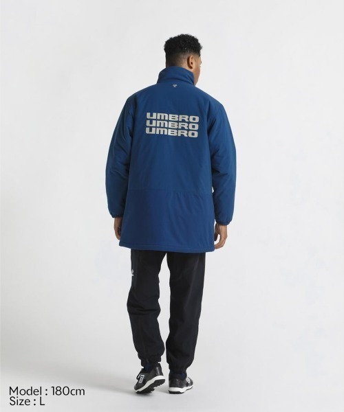 UMBRO(アンブロ)の「UMBRO THE THIRD PADDED HALF COAT(アンブロ THE THIRD 中わたハーフコート)(ダウンジャケット/コート・メンズ・ネイビー/ブラック・MEDIUM/X-LARGE/LARGE)」の13枚目の写真