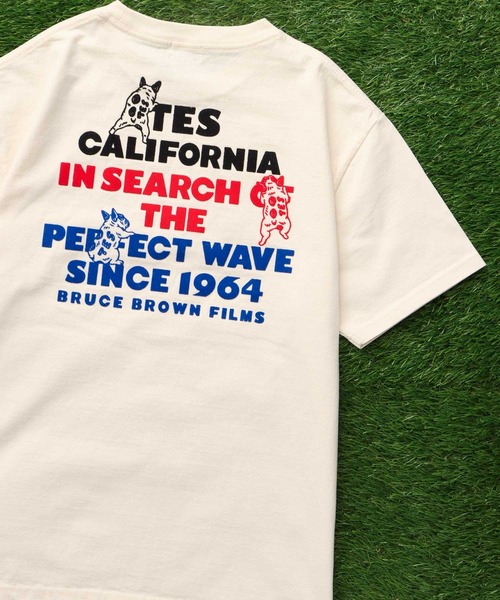 The Endless Summer（エンドレスサマー）の「【WEB / FLAG SHOP限定】TES 3COLOR LOGO FLOCK PT T-SHIRT / Tシャツ（Tシャツ/カットソー・メンズ・ホワイト/アイボリー/グレー・X-LARGE/LARGE/MEDIUM/SMALL/XX-LARGE）」の13枚目の写真