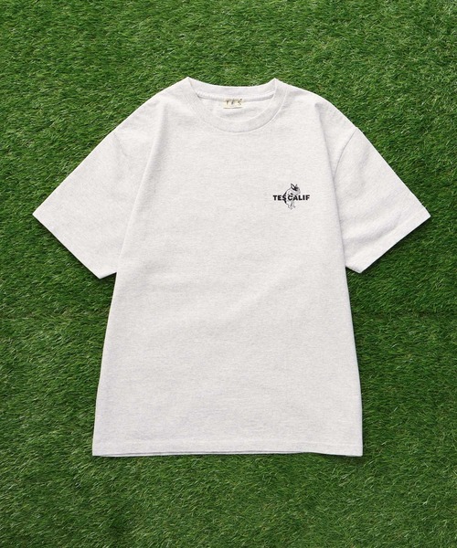 The Endless Summer（エンドレスサマー）の「【WEB / FLAG SHOP限定】TES 3COLOR LOGO FLOCK PT T-SHIRT / Tシャツ（Tシャツ/カットソー・メンズ・ホワイト/アイボリー/グレー・X-LARGE/LARGE/MEDIUM/SMALL/XX-LARGE）」の7枚目の写真