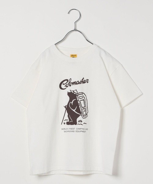 COBMASTER(コブマスター)の「【COBMASTER(コブマスター)】プリントTシャツ(KIDS)(Tシャツ/カットソー・キッズ・カーキ/ホワイト/ネイビー・150cm/130cm/140cm/120cm)」の2枚目の写真