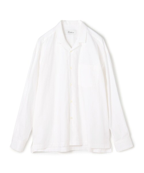 EDITION（エディション）の「オーガニックタイプライター レギュラーシャツ（シャツ/ブラウス・メンズ・ブルー/ブラック/ホワイト・M/S）」の2枚目の写真