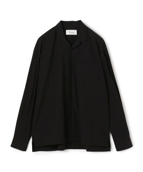 EDITION（エディション）の「オーガニックタイプライター レギュラーシャツ（シャツ/ブラウス・メンズ・ブルー/ブラック/ホワイト・M/S）」の3枚目の写真